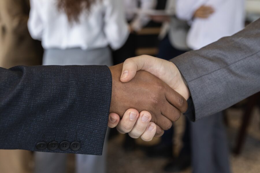 People taking part of business networking event