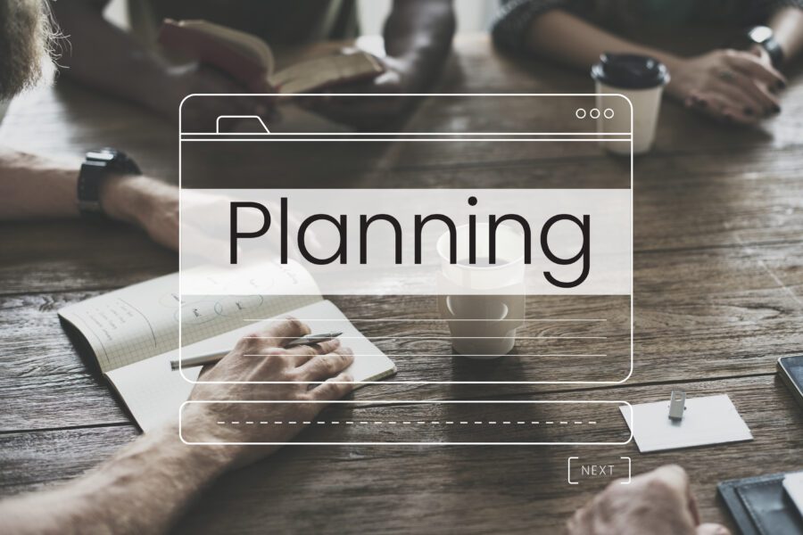 Business planning message box window graphic